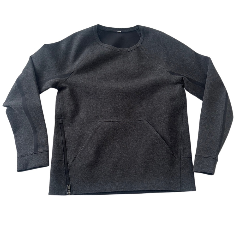 Lululemon Gusset Side Zip Kangaroo Pocket Crewneck Sweater